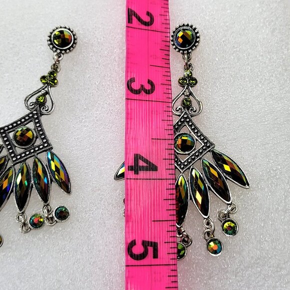 Multicolored Dangle Earrings - Picture 4 of 4